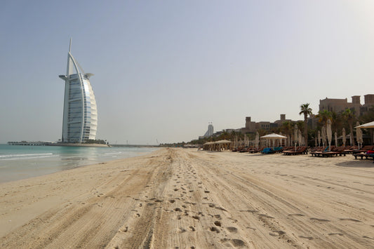 Strand met beach club in Dubai