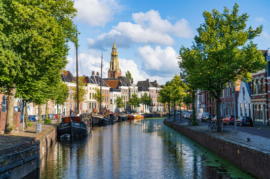 Aanzicht van stadsbeeld Groningen