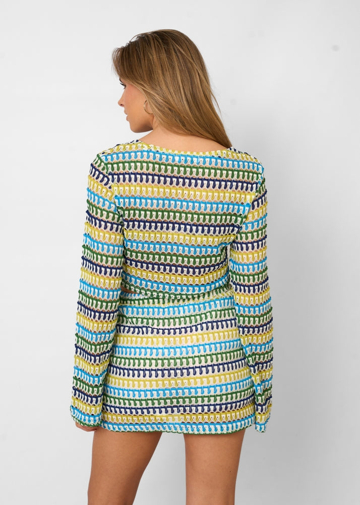 Set di colture a maglia Mara - Topcropta a maglia e gonna in vita alta | Becker Amsterdam