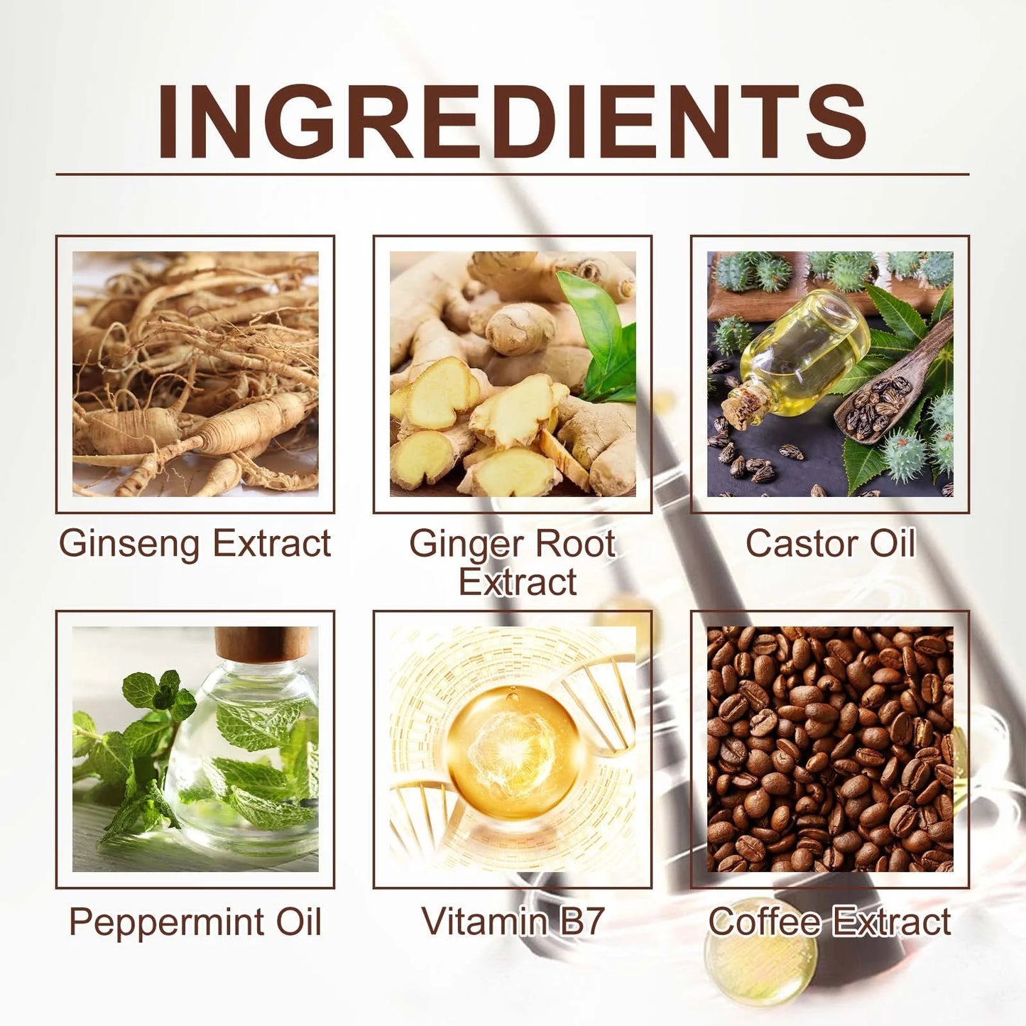 Eelhoe ™ Castor Oil Haarserum do pogrubienia i odzyskiwania