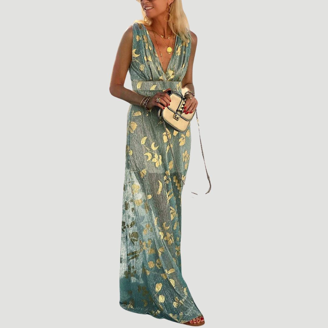 Stella Paillet dress - Flexible V -neck Mini with glitter decoration | Becker’s Amsterdam