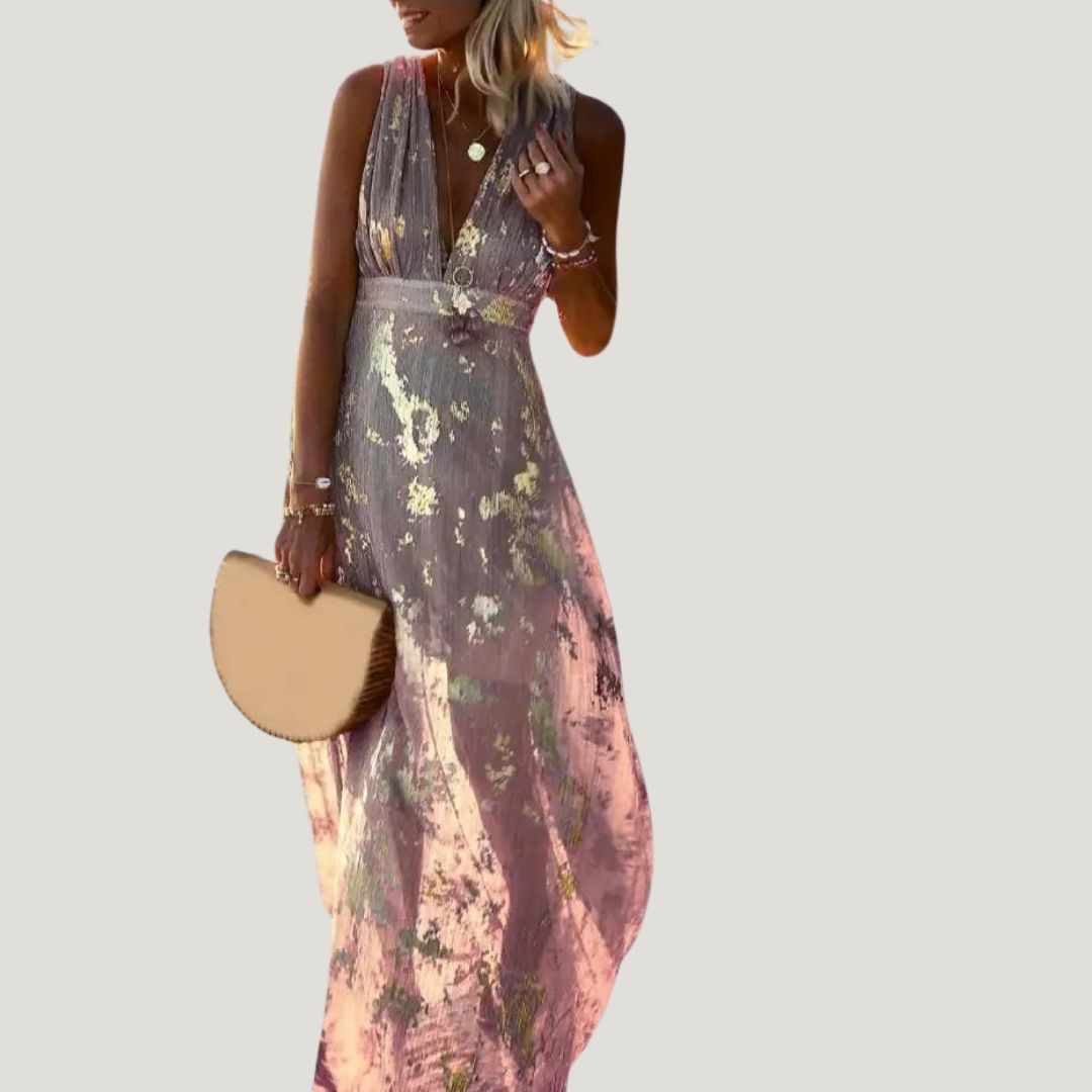 Stella Paillet dress - Flexible V -neck Mini with glitter decoration | Becker’s Amsterdam