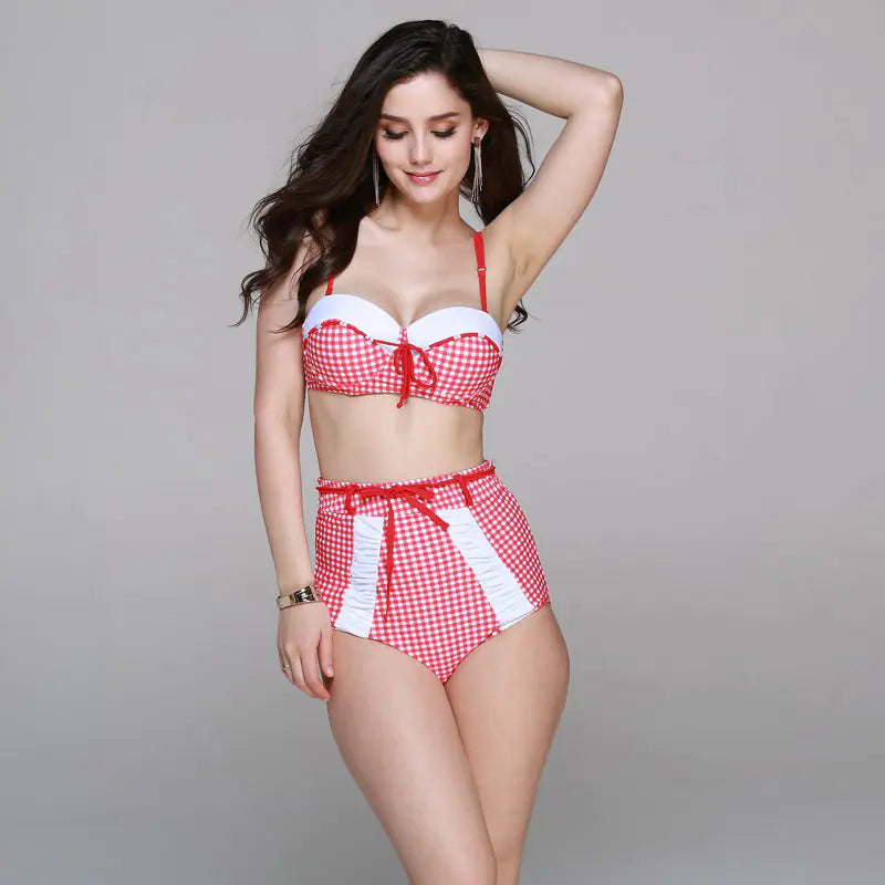 Becker's Amsterdam™ - Hauklandstranda Geruite Volle Heupen Bikini