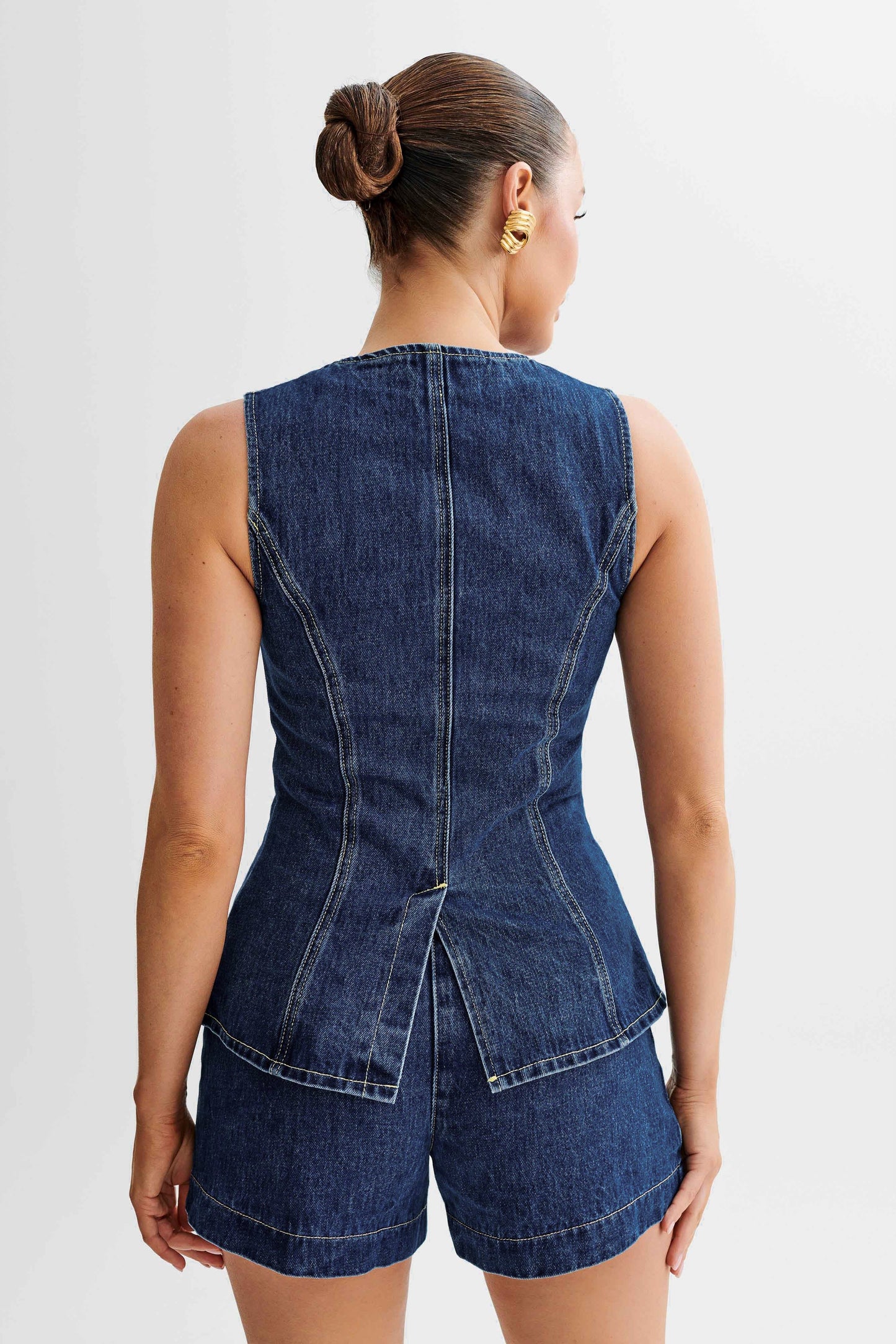 Denim Muse Co-ord™ – Two-Piece Denim Set with Top & Shorts | Becker's Amsterdam