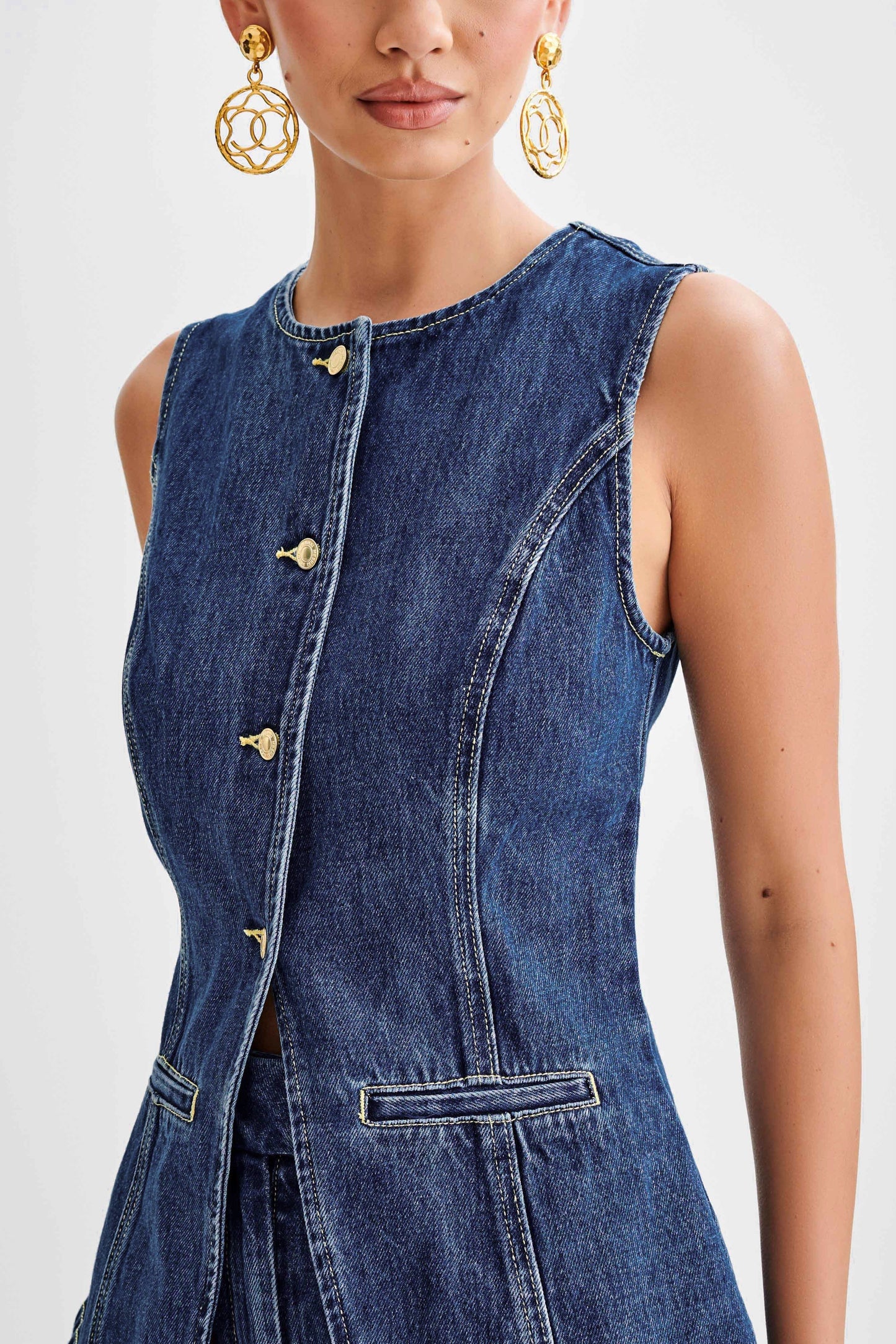 Denim Muse Co-ord™ – Two-Piece Denim Set with Top & Shorts | Becker's Amsterdam