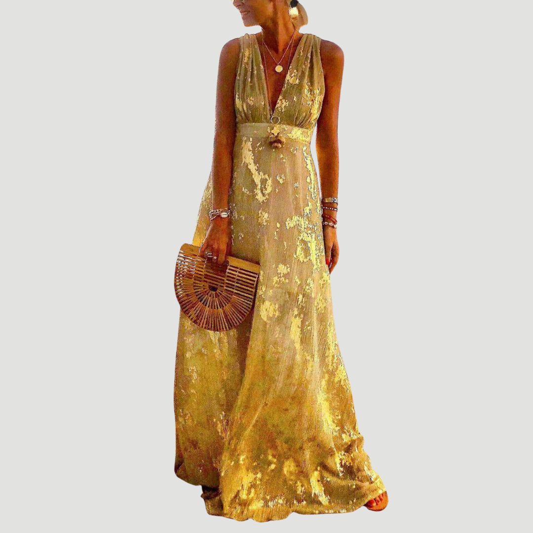 Stella Paillet dress - Flexible V -neck Mini with glitter decoration | Becker’s Amsterdam