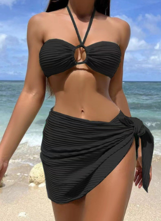 Zadar shell bikini set with skirt - Tropical & Elegant | Becker's Amsterdam