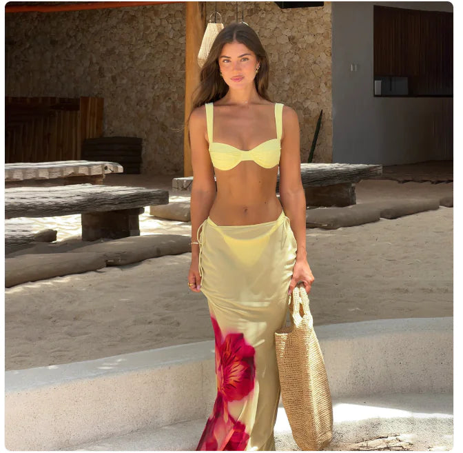 Beckers Amsterdam ™ - Egmond Drei -Teil -Bikini -Set mit Rock