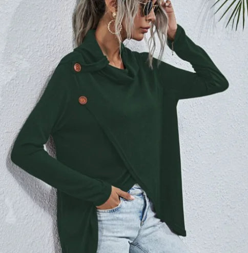 Becker's Amsterdam™ - Innsbruck Dames Sweater Met Zijwaartse Knoopsluiting