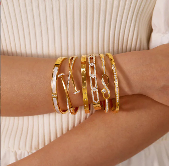 Beckers Amsterdam ™ - Überraschungsoptionen von 18 Karaats Gilded Armband mit Zirkonia