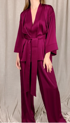 Becker's Amsterdam™ - Leusden Chique Satin Pyjamaset Med Band