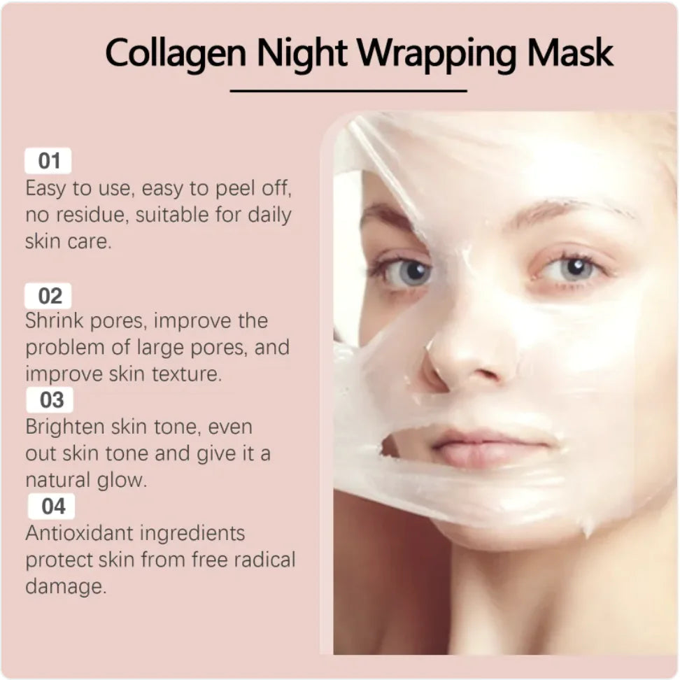 K-Beauty Kollagen Rengöringsmask med Mjuk Sminkborste