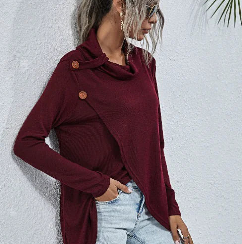 Becker's Amsterdam™ - Innsbruck Dames Sweater Met Zijwaartse Knoopsluiting