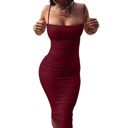 Venetie Strap Dress-Milk Silk Bandage & Strappy Night-out Dress | Becker’s Amsterdam