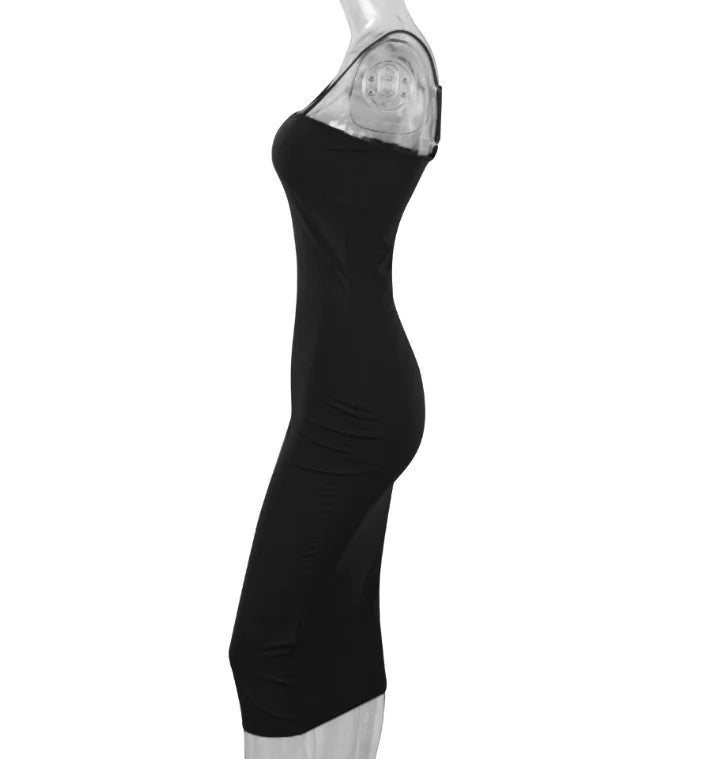 Venetie Strap Dress-Milk Silk Bandage & Strappy Night-out Dress | Becker’s Amsterdam