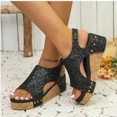 Becker's Amsterdam™ - Orthopedische Vegan Leren Pumps Met Glitter Patroon