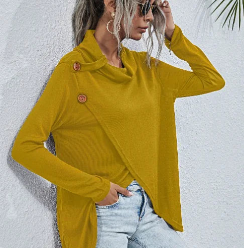 Becker's Amsterdam™ - Innsbruck Dames Sweater Met Zijwaartse Knoopsluiting