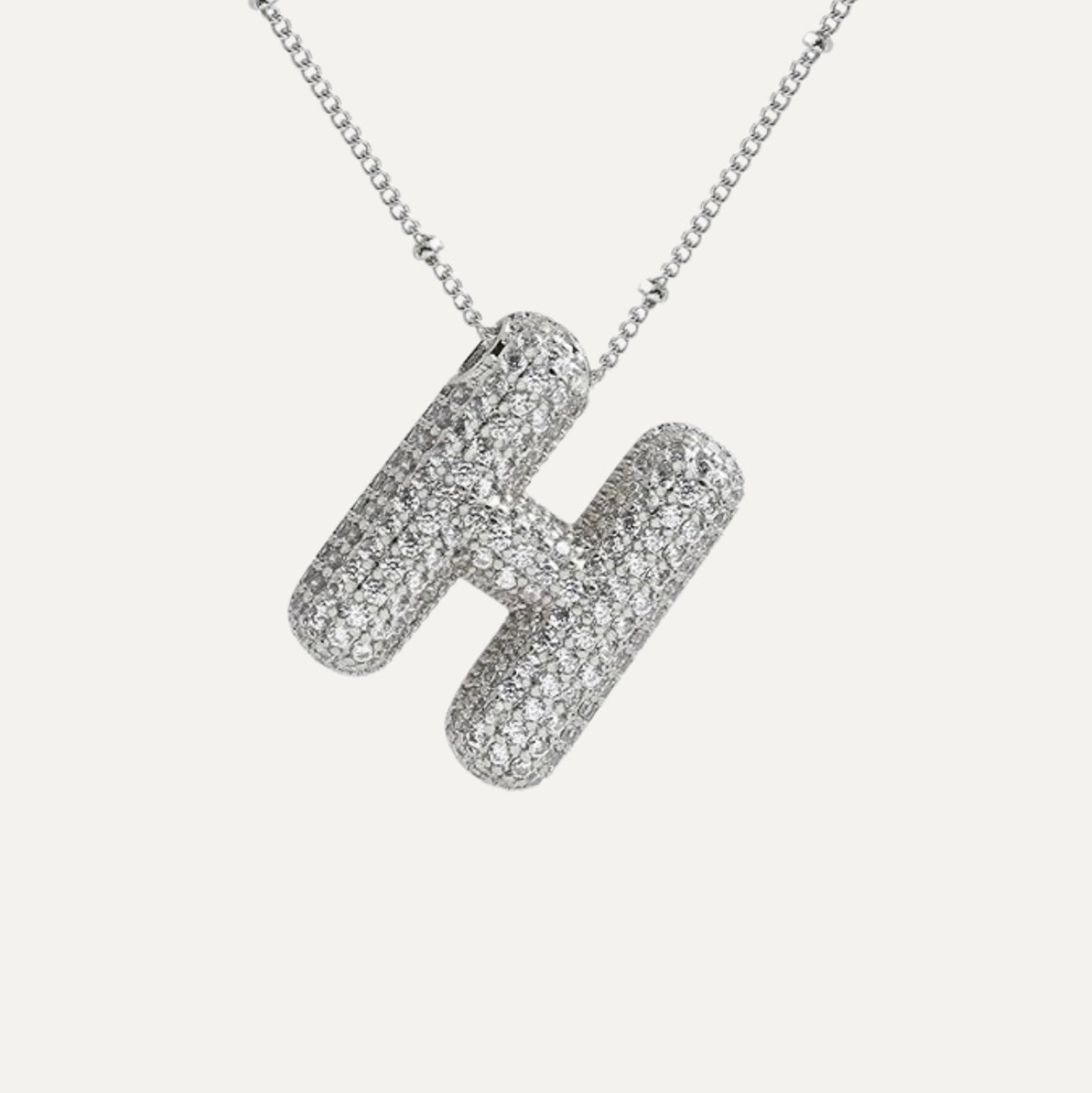 Stella Initial Spark Necklace - Letter hanger with sparkling stones | Becker’s Amsterdam
