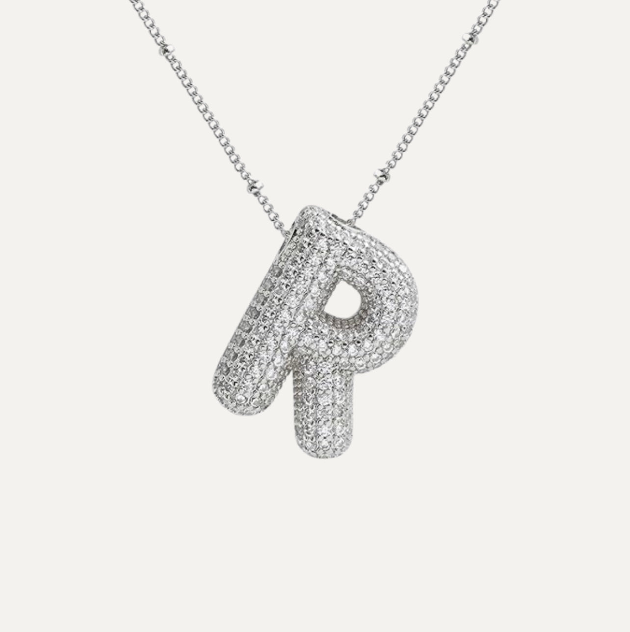 Stella Initial Spark Necklace - Letter hanger with sparkling stones | Becker’s Amsterdam