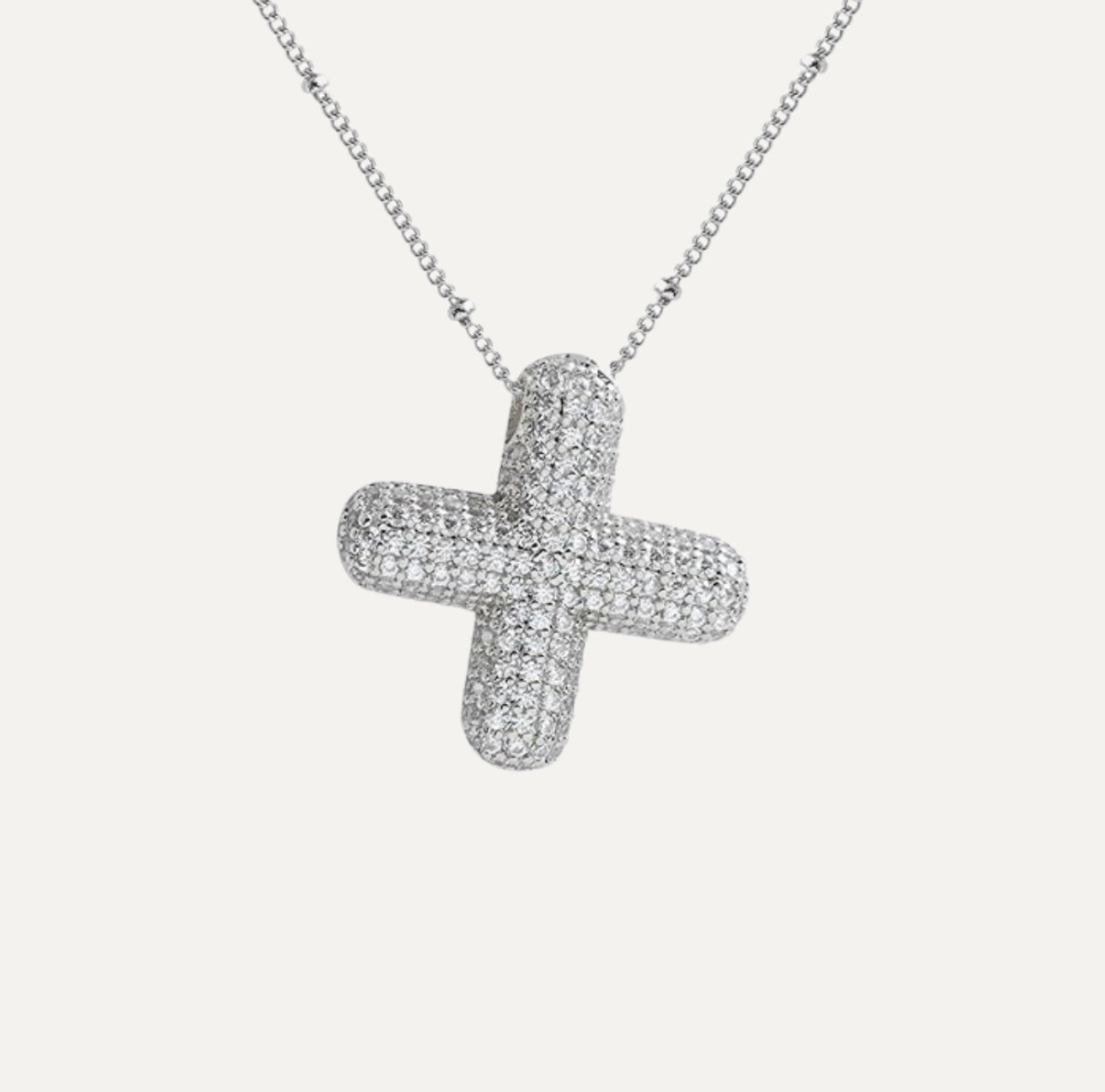Stella Initial Spark Necklace - Letter hanger with sparkling stones | Becker’s Amsterdam
