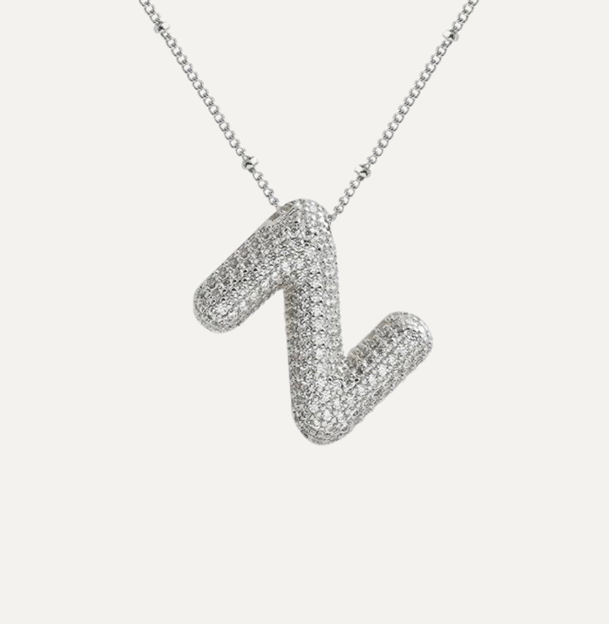 Stella Initial Spark Necklace - Letter hanger with sparkling stones | Becker’s Amsterdam