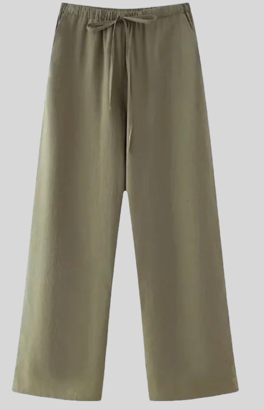 SOLEA stylish two -part linen set - airy Kimono & Broek | Becker’s Amsterdam
