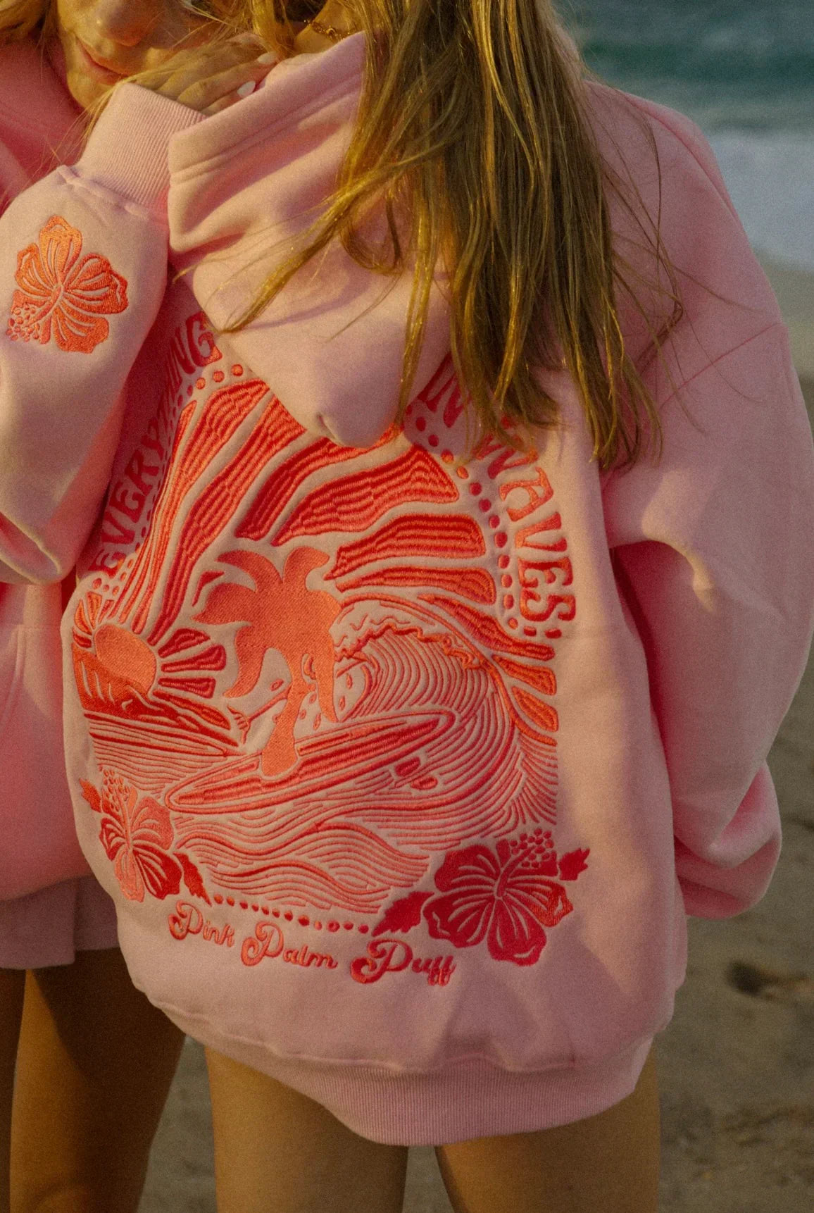 Tropical Dream Hoodie - Oversized Cotton Mix Hoodie With Tropical Back Print | Becker’s Amsterdam