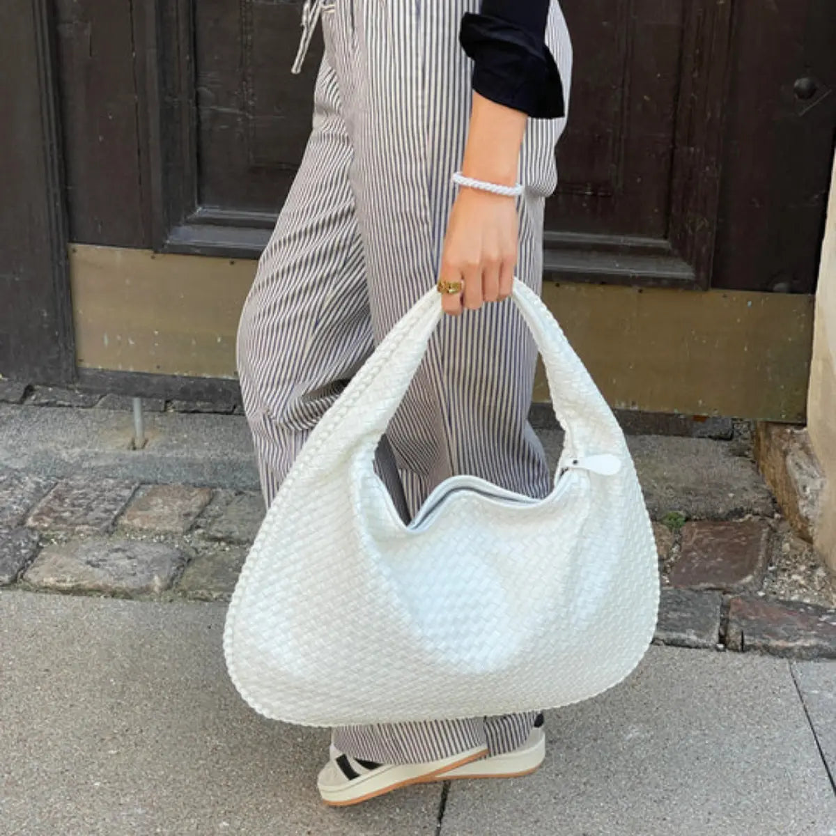 Damestas Geribbelde Handtas Ribbels