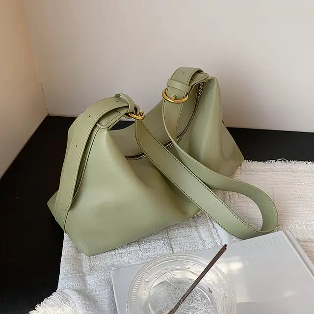 Olijfgroene handtas olive green