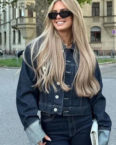 Bella Denim Co -ord -Trucker rilassato Jack & High -Waist Wide -Leg jeans | Becker Amsterdam