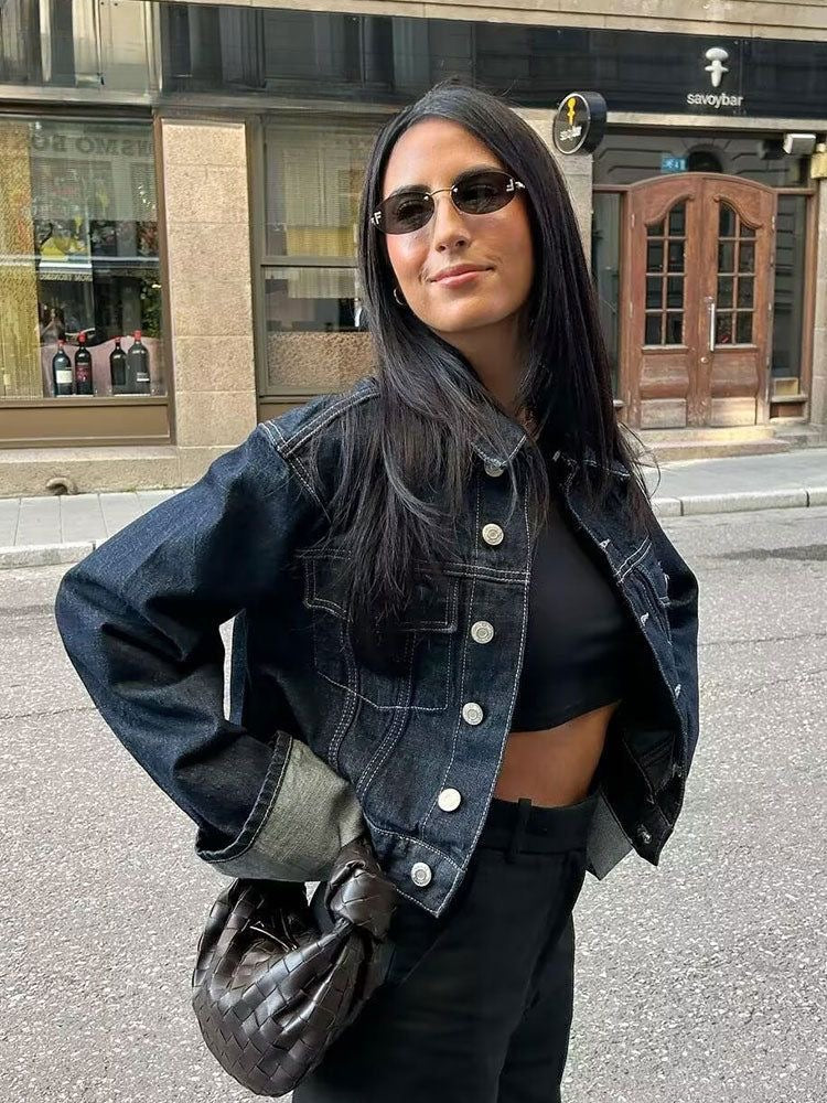 Bella Denim Co -ord -Trucker rilassato Jack & High -Waist Wide -Leg jeans | Becker Amsterdam