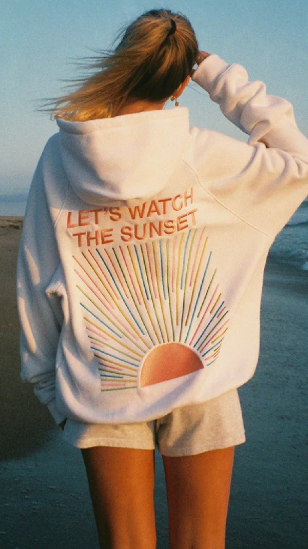 Tropical Dream Hoodie - Oversized Cotton Mix Hoodie With Tropical Back Print | Becker’s Amsterdam