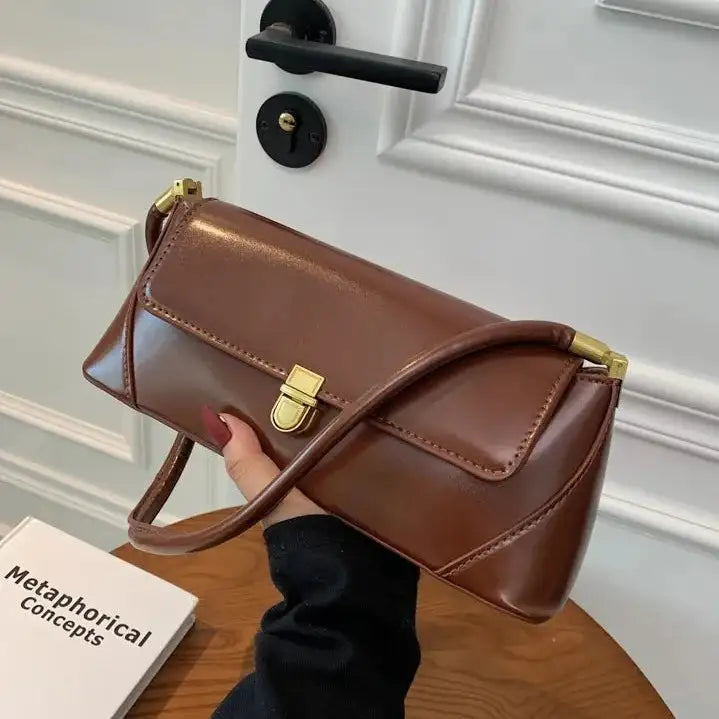 Becker's Amsterdam™ - Paris Brown Handtasche im französischen Vintage-Stil - Handtasche im französischen Vintage-Stil
