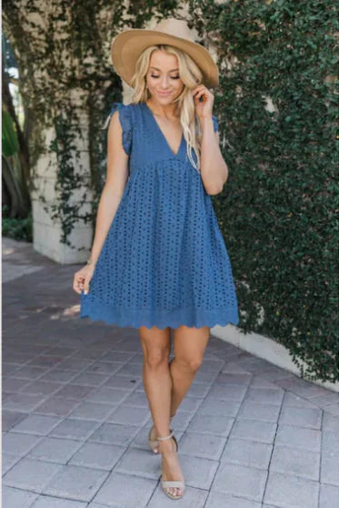Samos summer dress - airy midi with floral print | Becker’s Amsterdam