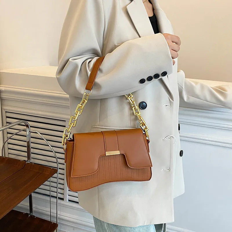 Becker's Amsterdam™ – Leuven Multifunktionale braune Unterarmtasche