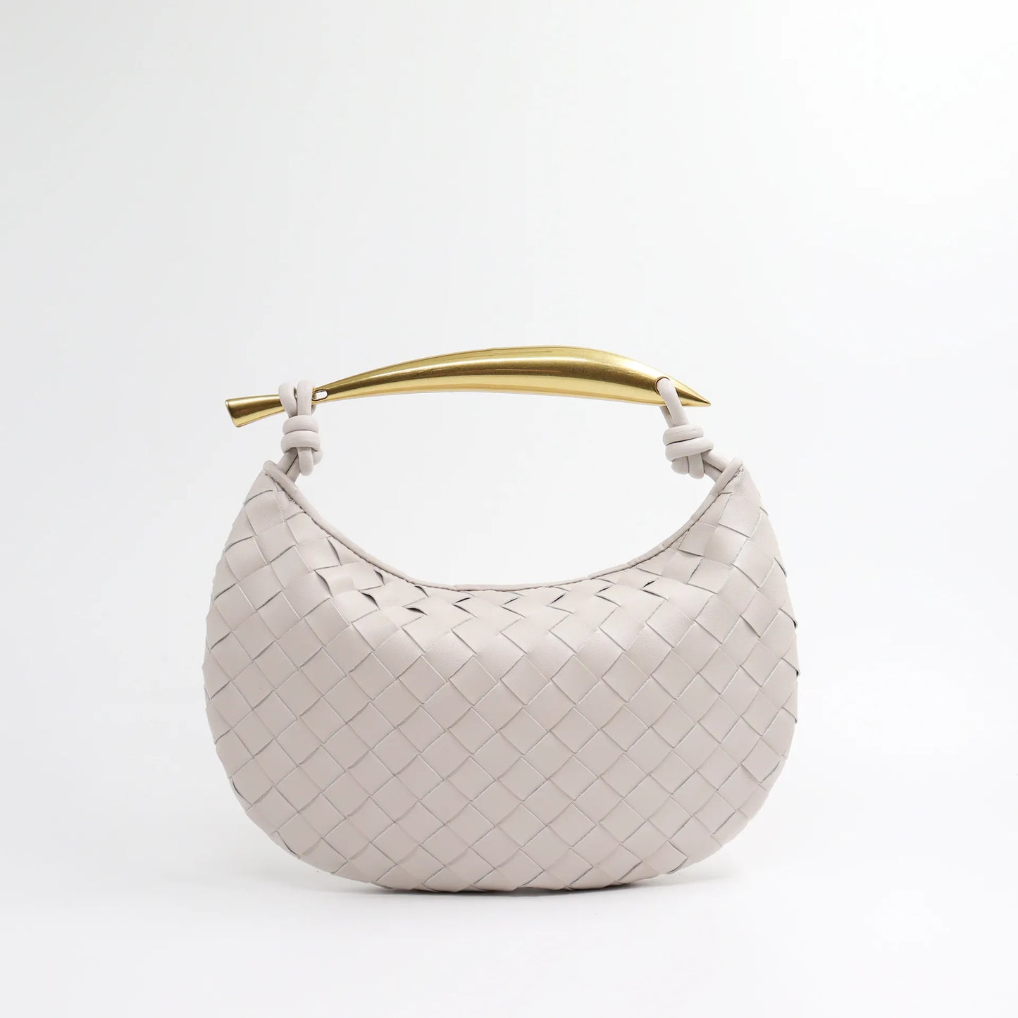 Becker's Amsterdam™- Vevd Elegant White Handbag – Woven Elegant White Dinner Date Handbag