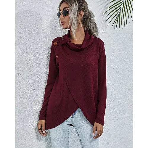 Becker's Amsterdam™ - Innsbruck Dames Sweater Met Zijwaartse Knoopsluiting