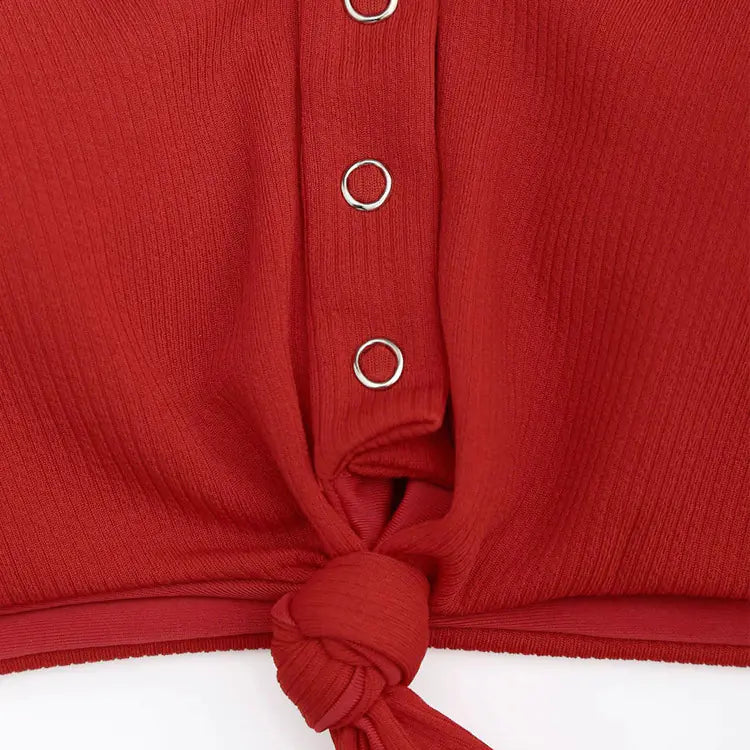Bikini Impostato con pulsanti Trendy High-Waist & Top with Button Details | Becker Amsterdam
