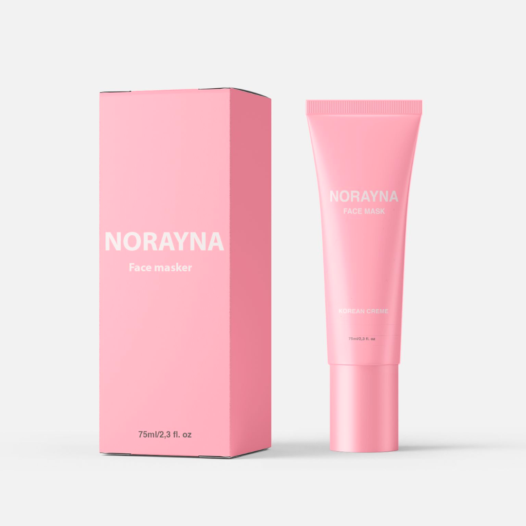 Norayna Koreaans collageen gezichtsmasker – verpakking en applicatie voor intense hydratatie en glow | Becker’s Amsterdam