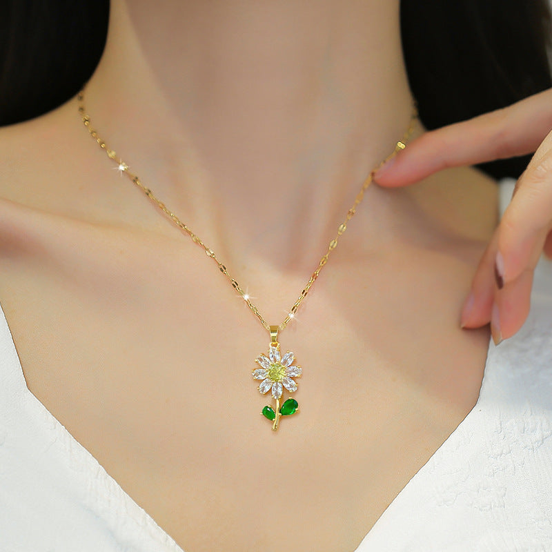 Becker's Amsterdam™ - Zirkonia Zonnebloem Ketting