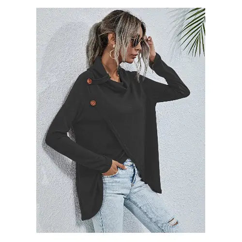 Becker's Amsterdam™ - Innsbruck Dames Sweater Met Zijwaartse Knoopsluiting