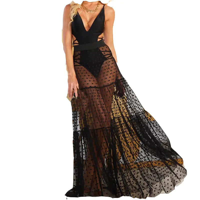 Beckers Amsterdam ™ - Dubai sinnlicher durchscheinender Rock mit Punkten