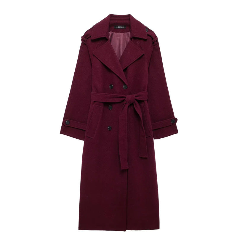 Burgundy Belle Coat™ – Luxury Women's Bordeaux Coat | Becker's Amsterdam