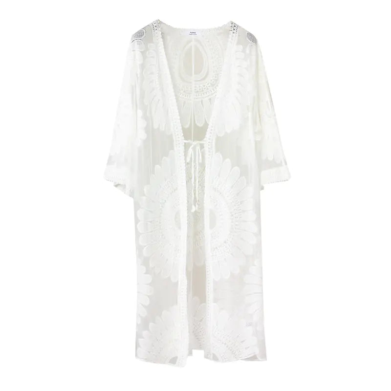 Becker's Amsterdam™ - Zadar Solsikkeblonder Brodert Bikini Wrap Cardigan