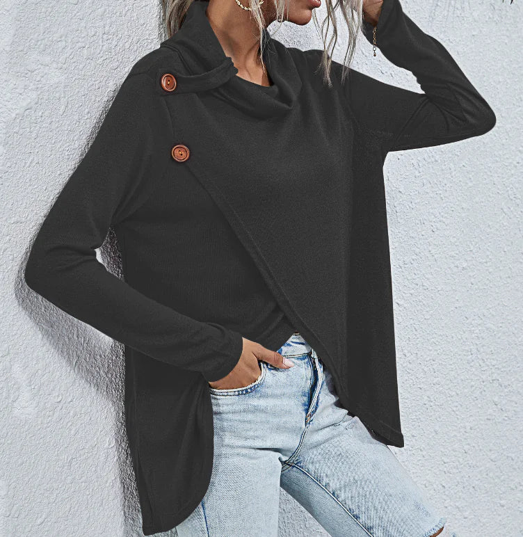 Becker's Amsterdam™ - Innsbruck Dames Sweater Met Zijwaartse Knoopsluiting