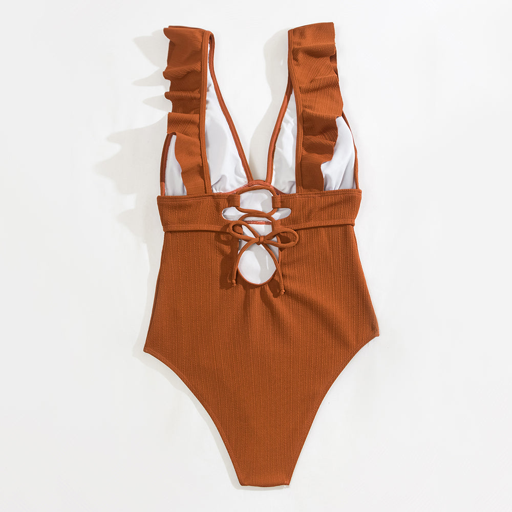 Naelia V-Neck Swimsuit - Flattering Fit & Boho Style | Becker's Amsterdam