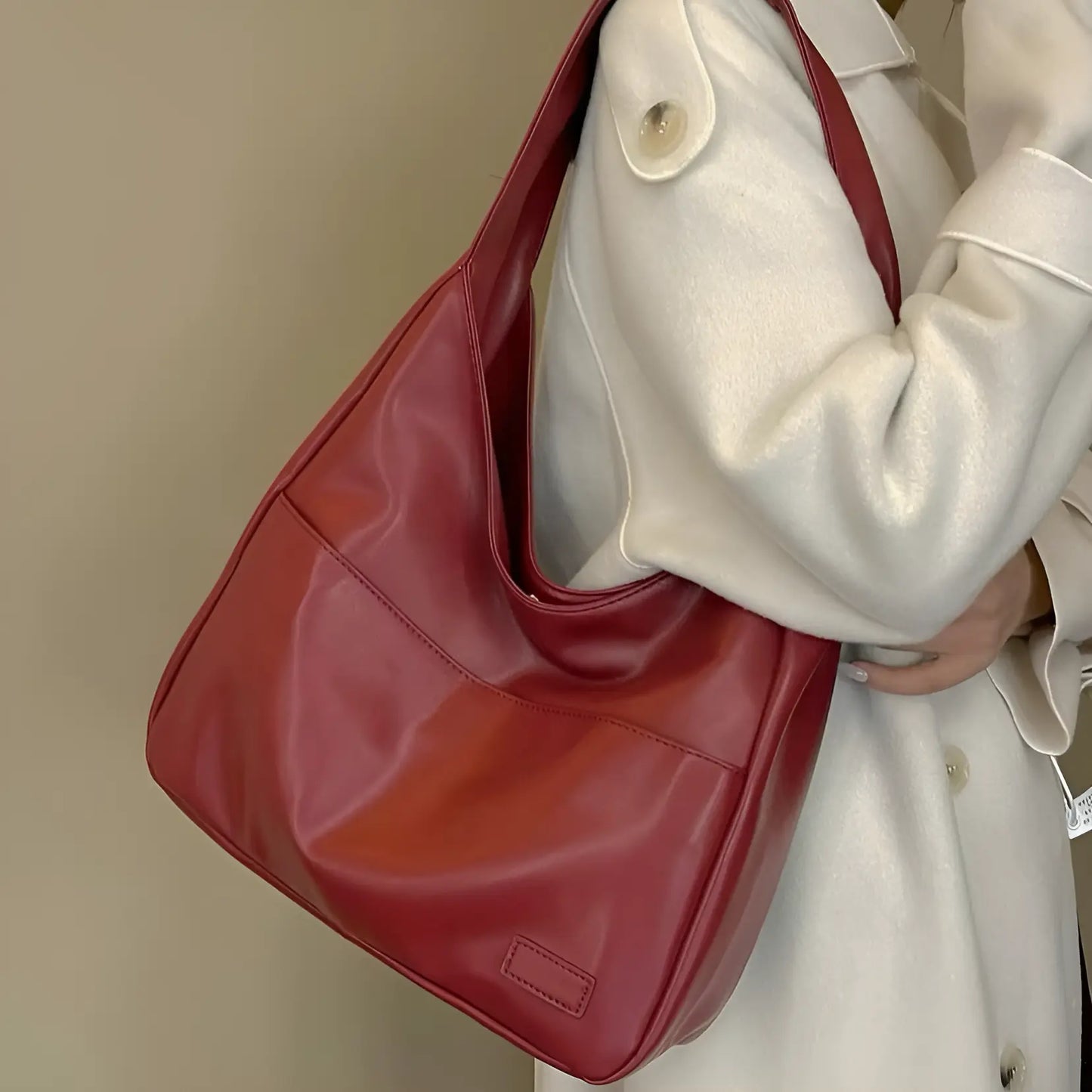 Mat Rode Schoudertas Tas