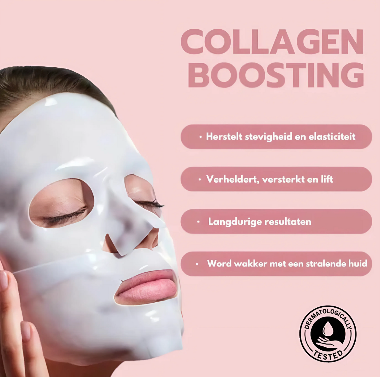 Norayna kóreska kollagen andlitsmaska - Hydrating & Glowy