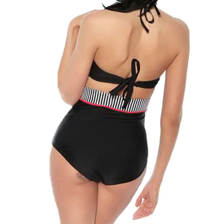 Beckers Amsterdam ™ - Katwijk Retro Bikini -Badanzug mit hoher Taille und Punkten