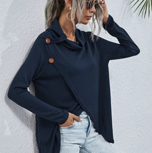 Becker's Amsterdam™ - Innsbruck Dames Sweater Met Zijwaartse Knoopsluiting